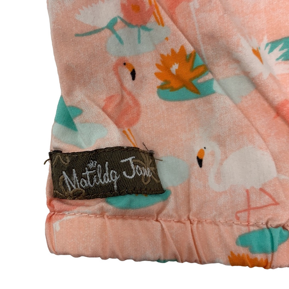 EUC Matilda Jane Ruffle Flamingo Romper - Picture 3 of 5